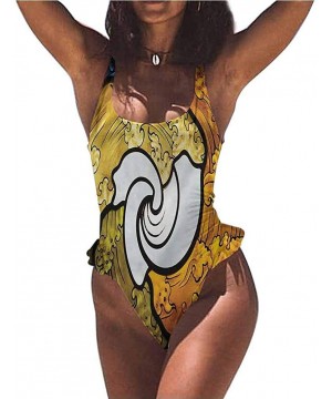 Bikini Set Trippy Art- Creepy Octopus Triangles Comfortable and Sexy - Multi 11-one-piece Swimsuit - CQ19E772LIZ $47.83-Bottoms