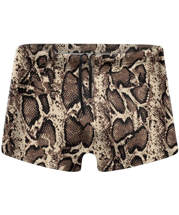 Beach Shorts for Men Quick Dry Swimwear Swimsuits Surf Board Boxer Shorts Trunks - Snake Skin Print - CF196TXMY8U $22.58-Briefs