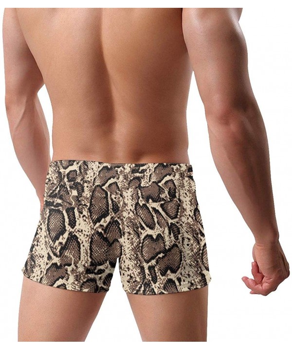 Beach Shorts for Men Quick Dry Swimwear Swimsuits Surf Board Boxer Shorts Trunks - Snake Skin Print - CF196TXMY8U $22.58-Briefs