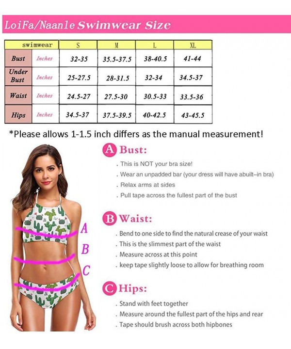 Womens Chic Beach Hot Sexy 2 Piece Halter Neack High Waist Padded Swimsuits - Anchor - CR18H385M7A $23.50-Sets