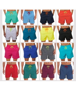 Swimwear Swim Shorts Trunks Beach Board Shorts Swimming Pants Swimsuits - Red - CS18U82DTXA $44.21-Board Shorts