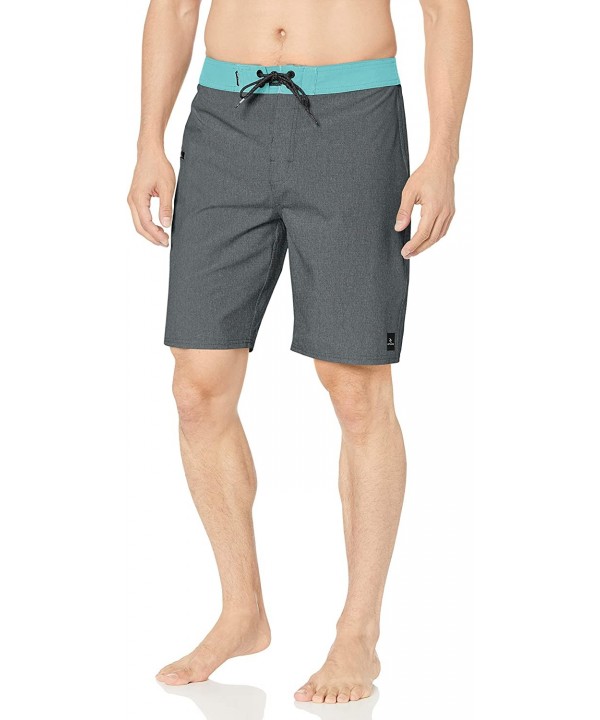 Men's Mirage Core 20" Stretch Board Shorts - Charcoal - CF18QTYDYLE $33.46-Board Shorts