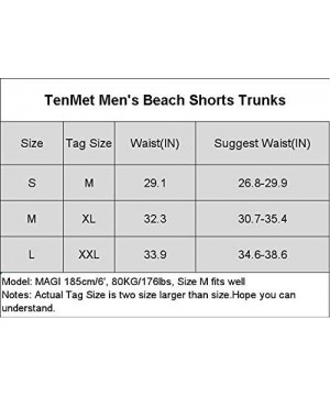 Men's Beach Shorts Swim Trunk Mesh Lining Quick Dry Side Pockets Casual Surf Yoga Water Jogging Training Lightweight - Dark B...