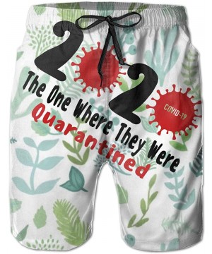 2020 Graduation Swimtrunks- Mens Beach Shorts- Class of 2020 Swim Wear- Summer Wear - The One Where Theya Were-white (2) - CV...