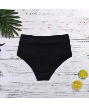 Swimsuits for Women Plus Size Women High Waisted Bikini Swim Pants Shorts Bottom Swimsuit Swimwear Bathing Black - CG196OUXEQ...