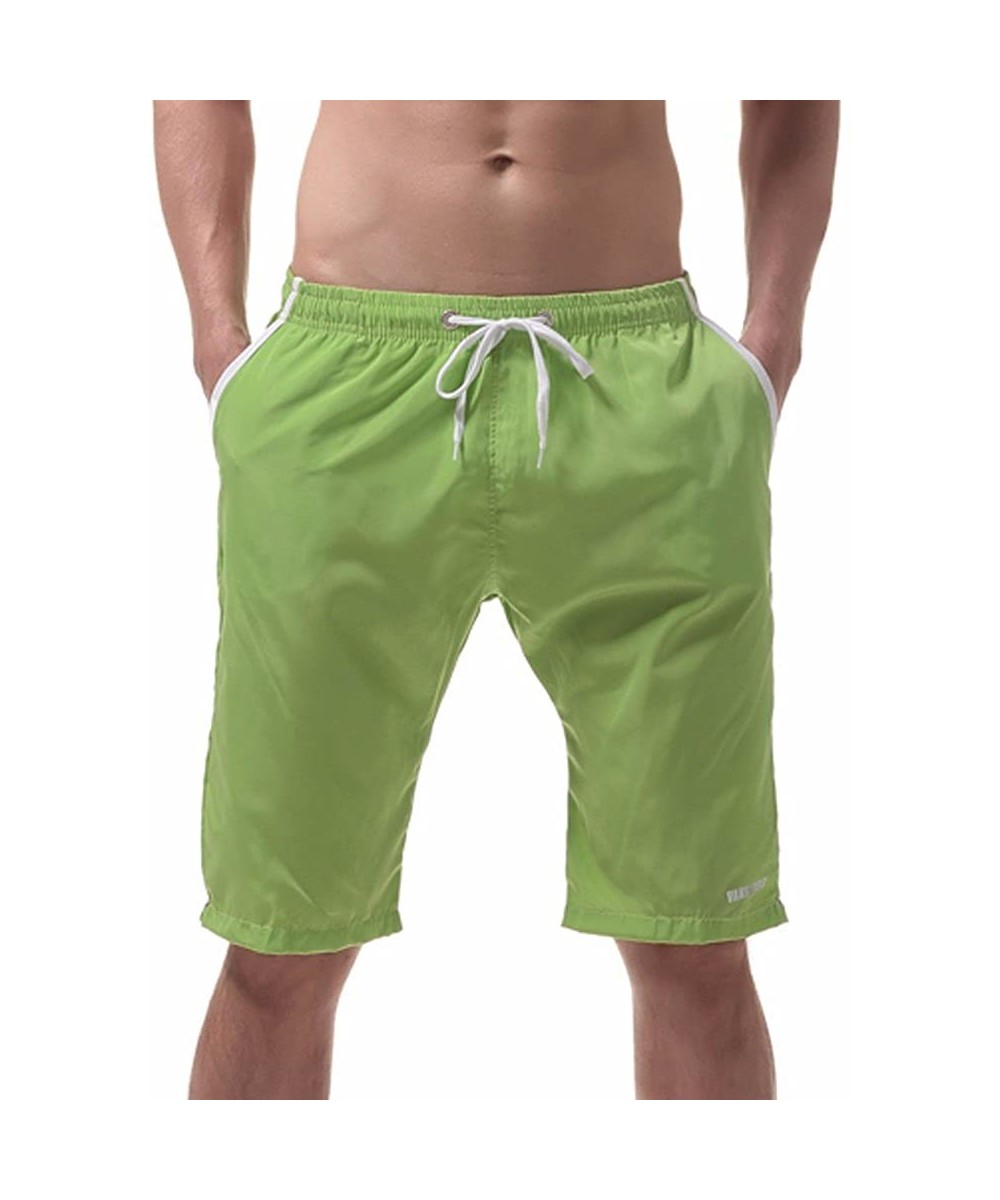 Swimming Trunks Shorts for Men- Mens Beach Shorts Quick Dry Shorts Watershort Casual Athletic Shorts with Pockets - Green 2 -...