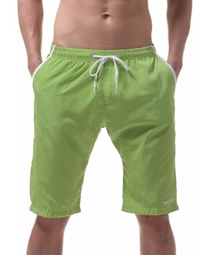 Swimming Trunks Shorts for Men- Mens Beach Shorts Quick Dry Shorts Watershort Casual Athletic Shorts with Pockets - Green 2 -...