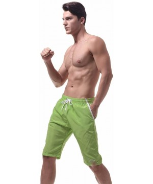 Swimming Trunks Shorts for Men- Mens Beach Shorts Quick Dry Shorts Watershort Casual Athletic Shorts with Pockets - Green 2 -...