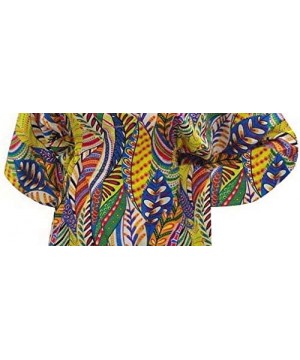 Dress Beachwear Boho Bikini Cover up Top Tunic Caftans Womens Tie Dye Drawsting - Multicolor_e706 - CB11DWT48QZ $21.01-Cover-Ups