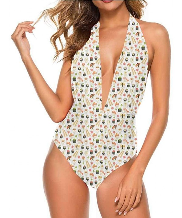 Sexy Swimwear Swimsuit Cartoon Xmas Elements So Unique and Different - Multi 03 - CP19CZOOE7I $39.01-Cover-Ups