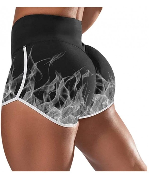 Women Basic Slip Shorts Compression Workout Leggings Yoga Shorts Capris - 005 Gray - C6190OYAHX5 $18.91-Board Shorts