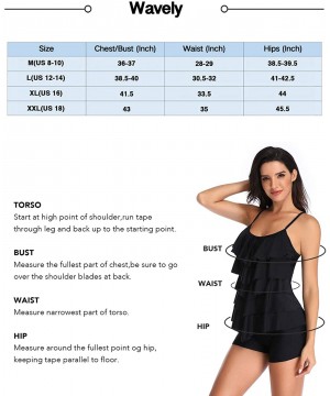 One Piece Swimsuits for Women Tummy Control Bathing Suits Modest Skirt Ladies Swimdress Shore Shape Swimwear Haze Blue - CC19...