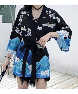 Women's Summer Loose fit Beach Japanese Kimono Cover up OneSize US S-XL - Style 67 - C419DSZQHR4 $20.97-Cover-Ups