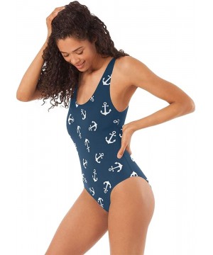 Nautical Anchors 1PC Sexy Beach Swimsuit Women Bathing Suit Swimwear S-XL - Multi 6 - CG199UY47DN $14.30-Sets