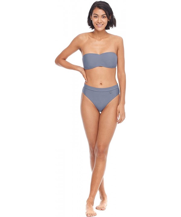 Women's Smoothies Marlee High Waist Solid Bikini Bottom Swimsuit - Smoothie Storm - CA18Z04SYQ6 $45.06-Bottoms