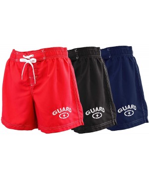 Women's Guard Quick Dry Water Board Shorts - Navy - CI11CXYLFMP $21.80-Board Shorts