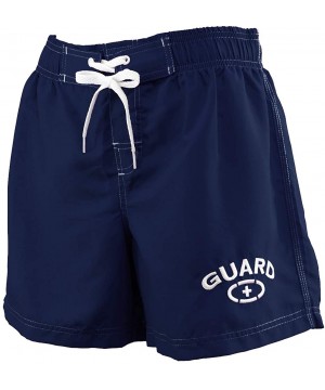 Women's Guard Quick Dry Water Board Shorts - Navy - CI11CXYLFMP $21.80-Board Shorts