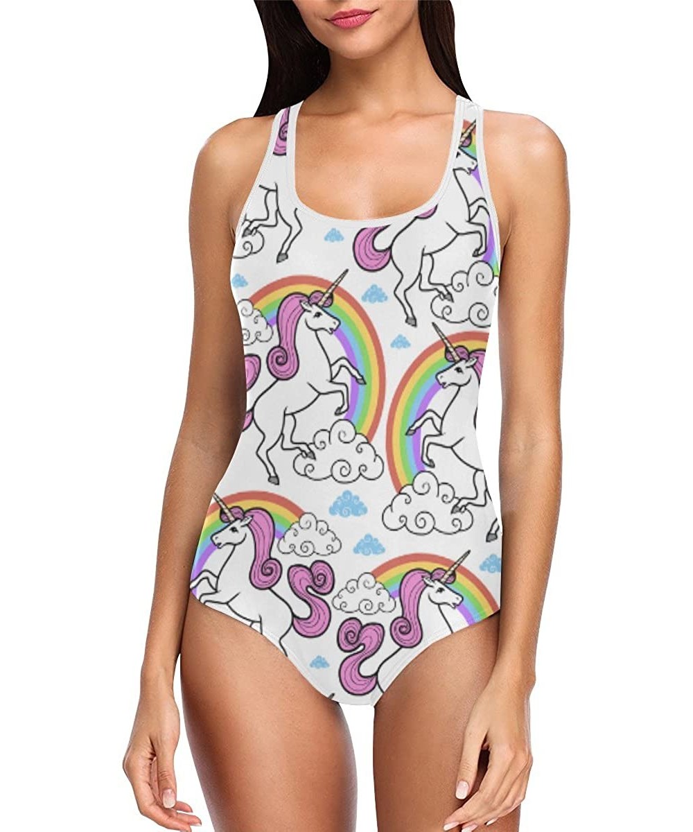 Cartoon Animal Pattern One Piece Swimsuit Swimwear Bathing Suit for Women Juniors (XS-3XL) - Multi 8 - CW18EOY7Q8S $31.42-One...