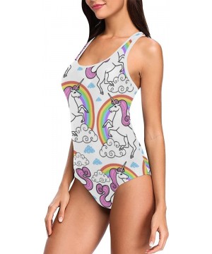 Cartoon Animal Pattern One Piece Swimsuit Swimwear Bathing Suit for Women Juniors (XS-3XL) - Multi 8 - CW18EOY7Q8S $31.42-One...