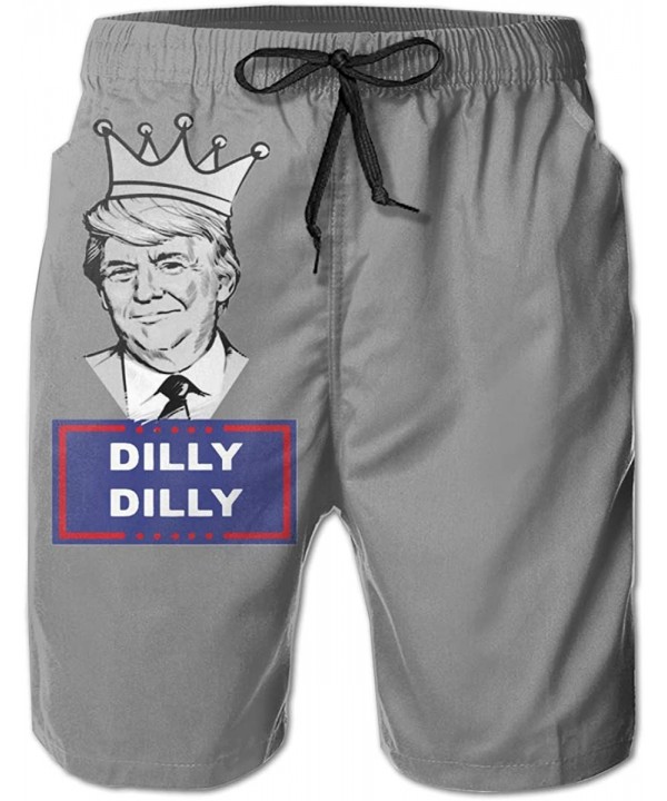 Donald Trump Bud Light Official Dilly Dilly Men's Breathable Light Shorts Sports Casual Beach Shorts Quick Dry Swimming Pants...