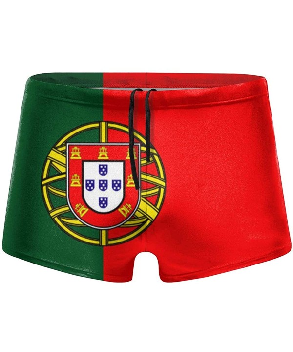 Men's Swimwear Briefs Swim Trunk Portuguese Flag Bikini Boxer Swimsuit - Portuguese Flag 1 - C319CD6RCQL $19.58-Briefs