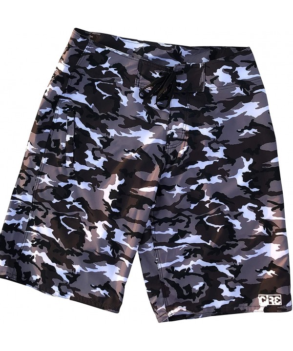 Commando 4-Way Stretch Men's Longer Length Boardshort - C3196D46XU8 $34.46-Board Shorts