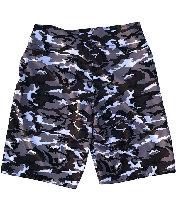 Commando 4-Way Stretch Men's Longer Length Boardshort - C3196D46XU8 $34.46-Board Shorts