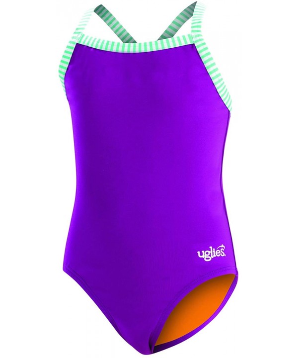 Uglies Girls Solid 1-Piece - Purple - C218WWTD652 $25.11-Racing