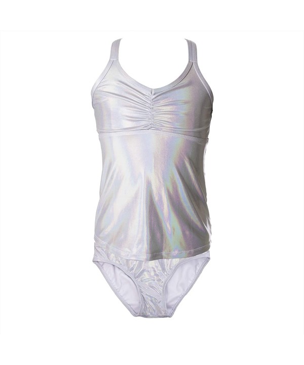 Tankini Sport Set- Iridescent White- Women's X-Small - CO18LM88ENG $37.53-Tankinis