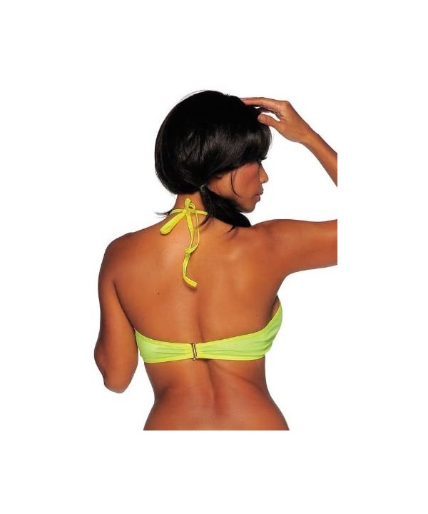 Bow Front Top from Silvermoon - Neon Yellow - C3114MKM1X5 $9.15-Tops