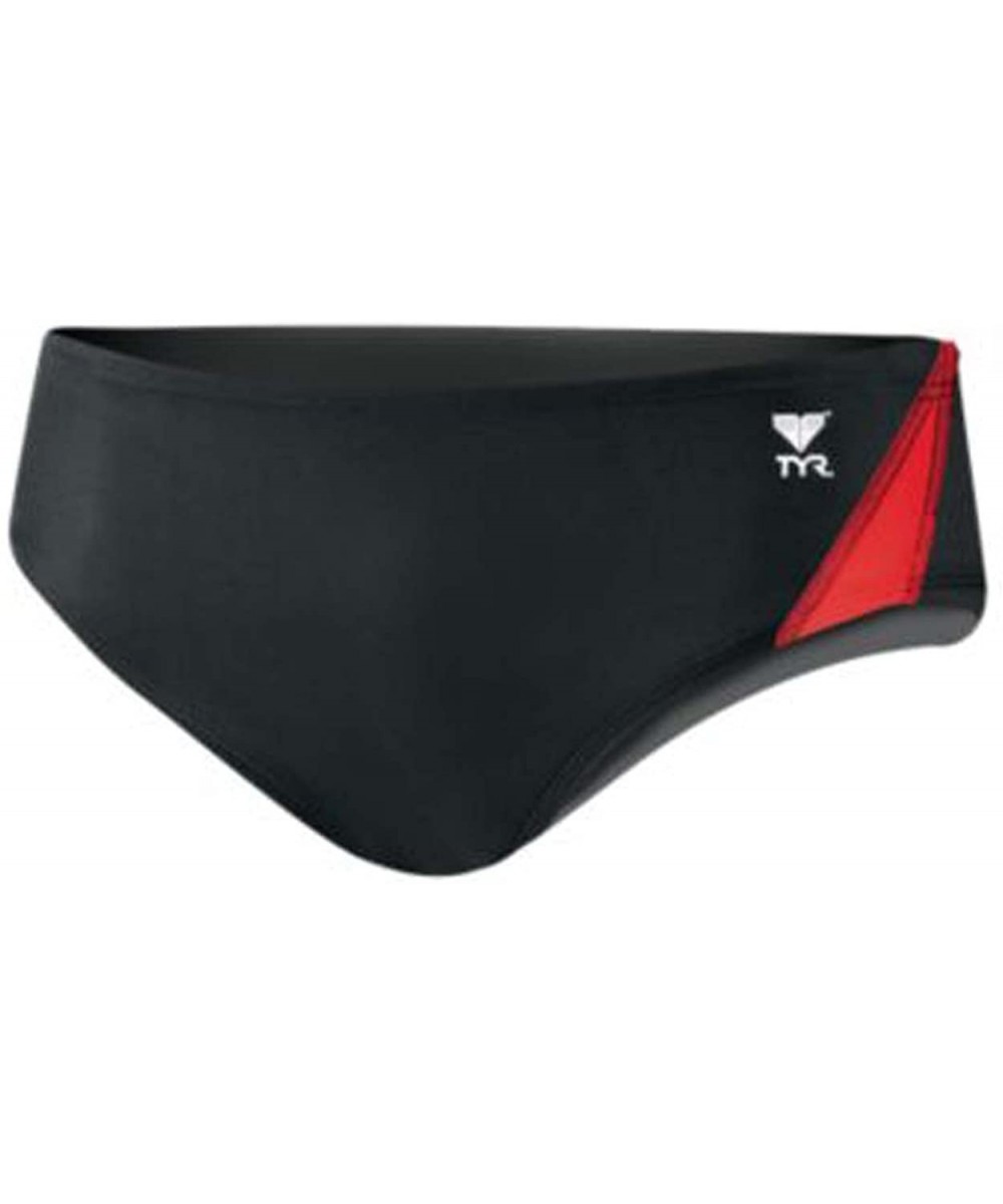 Alliance Splice Racer Swimsuit - Black/Red - CB111CVMRGN $14.38-Racing