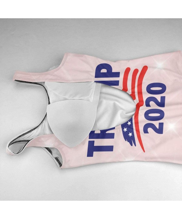 Trump 2020 Women One-Piece Bathing Suit Charming Swimsuit - White - C71905N787N $20.96-One-Pieces