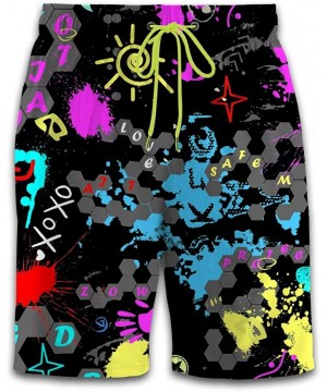 Skull Octopus Men's Fashion Printing Leisure Beach Shorts Colorful Beach Pants - Color-18 - CJ19CLM2HKY $23.60-Board Shorts