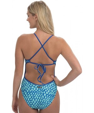 Uglies Revibe Sirena Tie-Back One Piece - Blue - CY18TZSTTOI $31.74-Racing