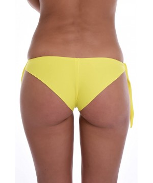 Sexy Women's Brazilian Bikini Bottom - Made in EU Lady Swimwear 504 - Yellow - CW195LKTT5T $15.58-Tankinis