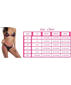 Seahorse Seashell & Starfish 2 Piece Swimsuits Bathing Bikini Sets for Women - Cactus Florals Flower Pink - CY18QR4OC6U $22.2...