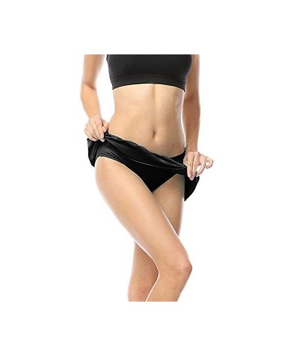 Swim Skirt - Ruched Bikini Bottom Bathing Suit for Women - Black - CN18HCUTMN9 $13.52-Tankinis