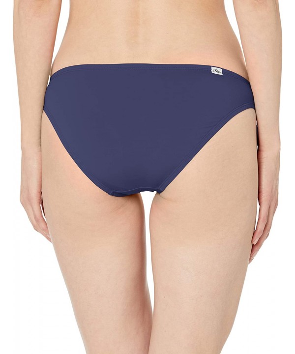 Women's Side Tie Hipster Bikini Swimsuit Bottom - Navy//Solids - CX18K20E2Z0 $20.52-Sets