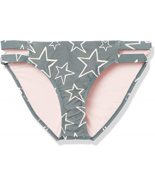 Women's Swimwear Double Strap Hipster Classic Coverage Bikini Bottom - Stars Print - CG187INO56H $13.37-Bottoms