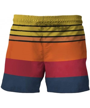 Men Drawstring Cock Print Beer Festival Beach Trouser Pants Printed Beach Work Casual Shorts - D-yellow - CH19DHLX0SS $9.70-B...