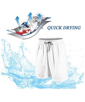 Abstract Swim Trunks Surf Quick Dry Men's Swim Shorts Swimwear - Conch - CY19C5I9YRQ $23.42-Board Shorts