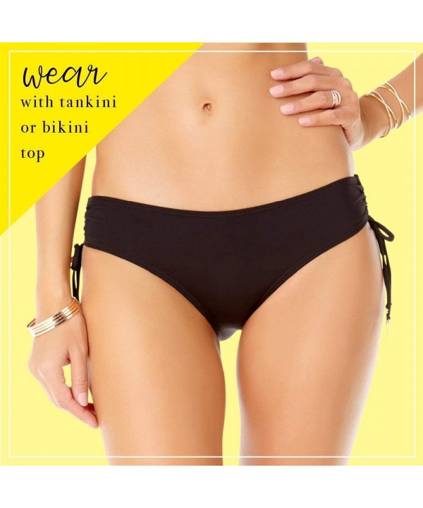 Women's Alex Solid Side Tie Adjustable Bikini Swim Bottom - New Red - C818K327MWM $27.82-Bottoms