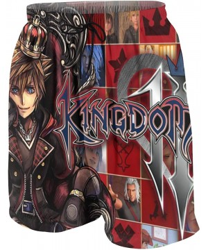 Kingdom Hearts Anime Style Man Summer Quick Dry Beach Shorts Running Pants - Kingdom Hearts1 - CY19CGRZEK0 $21.52-Board Shorts