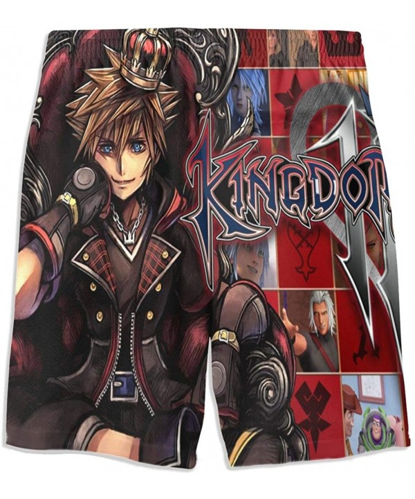 Kingdom Hearts Anime Style Man Summer Quick Dry Beach Shorts Running Pants - Kingdom Hearts1 - CY19CGRZEK0 $21.52-Board Shorts