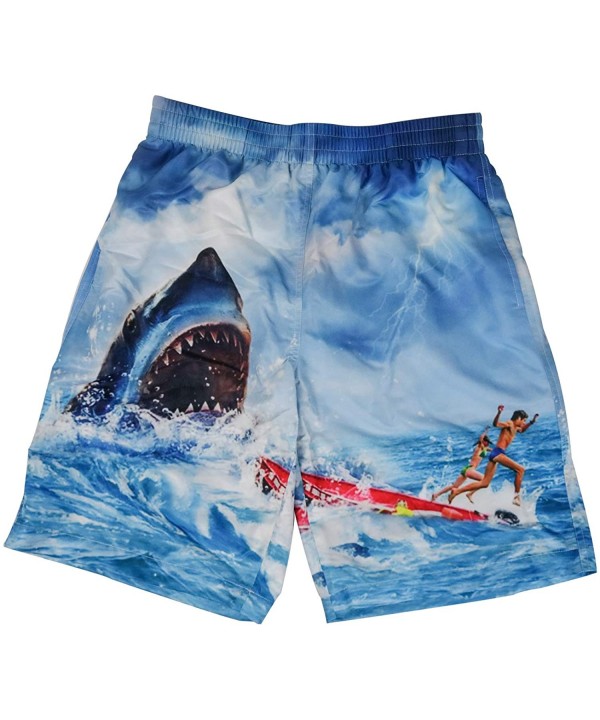 Loose Comfort Men Beach Shorts Cool 3D Printing Fast-Dry Surf Pants Fashion Board Shorts for Men - Sea-3 - CC18Q92X9GD $16.87...