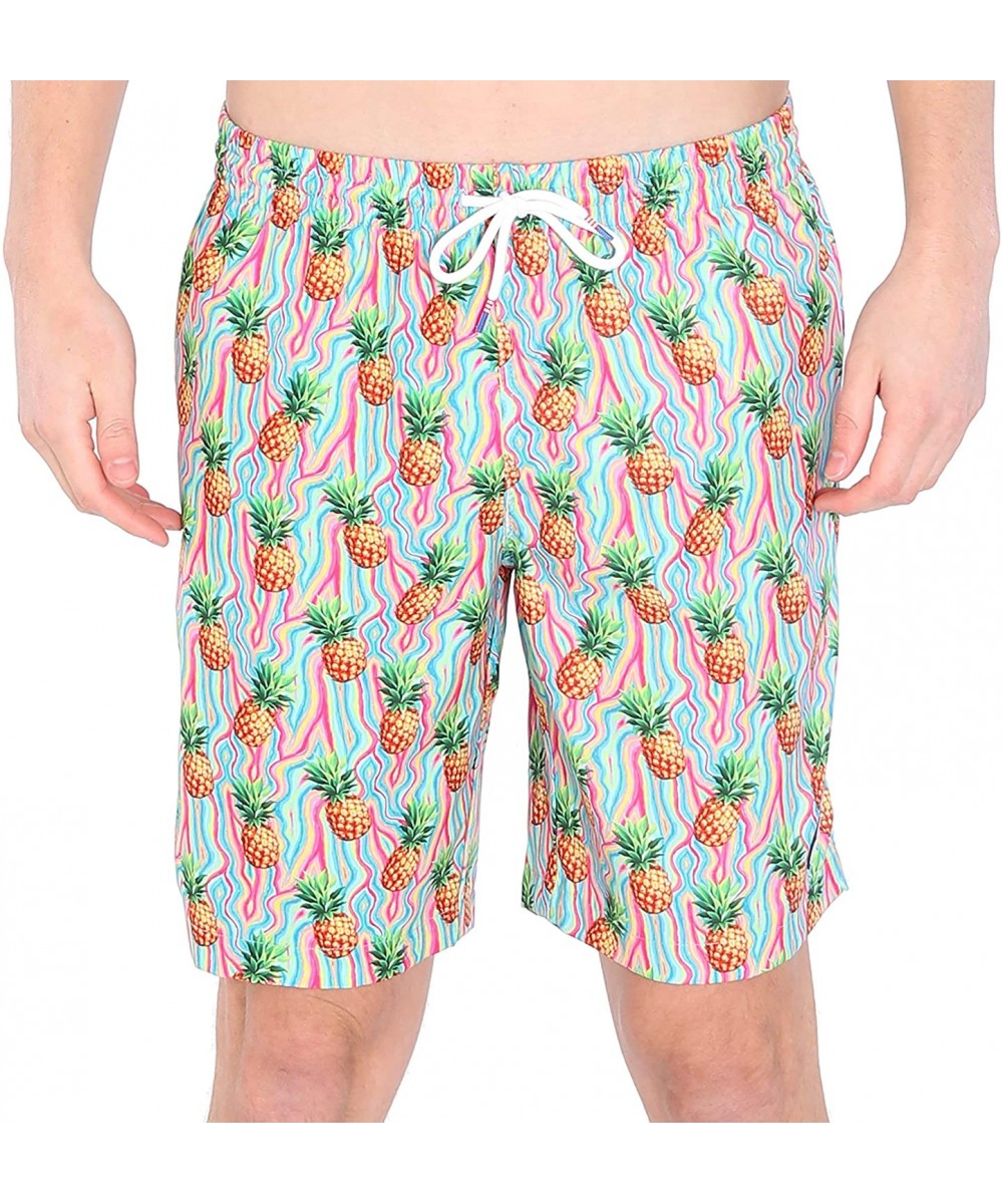 Swim Shorts 9 inch - Groovy Pineapple - C4192ME50H3 $20.49-Trunks