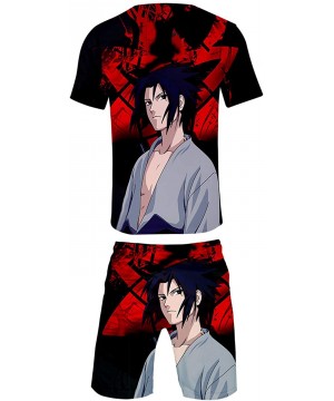 Naruto T-Shirt & Shorts Set Mens Naruto Summer Short Sets Boardshorts Naruto Boardshorts - S - CL199G0MSS8 $22.47-Board Shorts