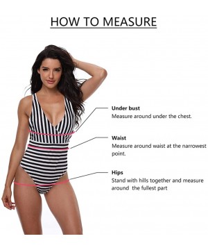 Women's One Piece Swimsuits Tummy Control Swimwear Slimming Monokini Bathing Suits for Women Backless V Neck Swimsuit - Purpl...