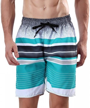 Men's Swim Trunks - Elegant Black - CJ186989226 $14.01-Board Shorts