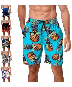 Funny Mens Swim Trunks Quick-Drying Breathable Beach Board Shorts with Mesh Lining Swimwear Bathing Suits - 1p2 - C818O2EMWH3...